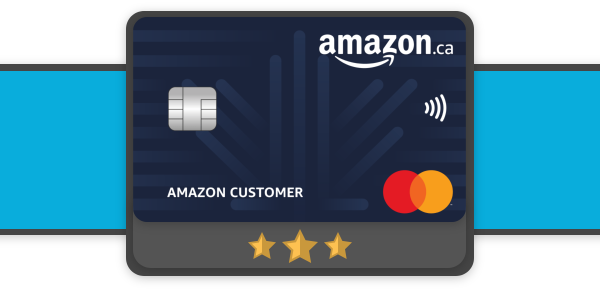 Amazon.ca rewards credit card icon on a blue background