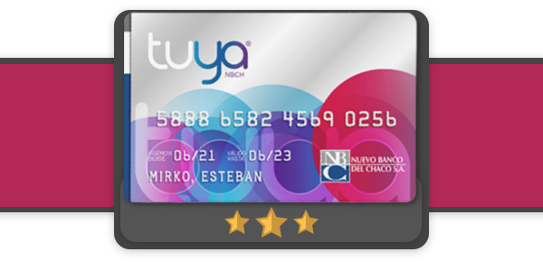 Ícono de la tarjeta Tuya con fondo rosa