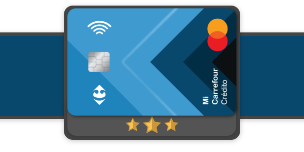 Ícono de la tarjeta Mi Carrefour con fondo azul