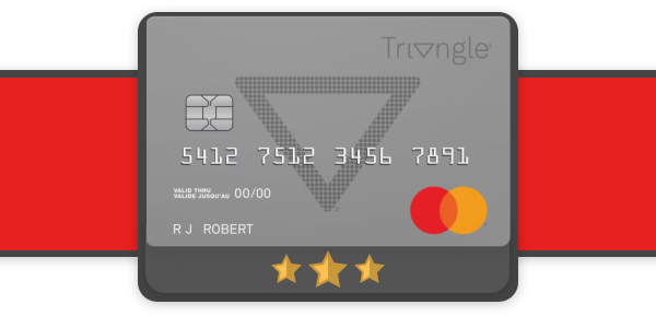 Triangle Mastercard icon on a red background