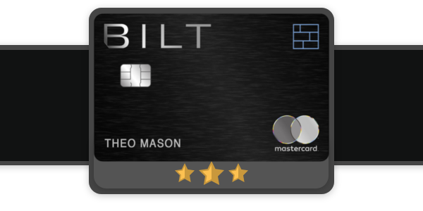 Bilt Mastercard imagem card on a banner.