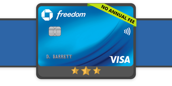 Chase Freedom flex credit card image on a banner