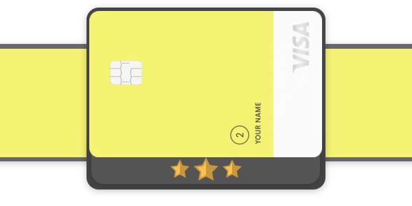 petal 2 visa credit card on a banner