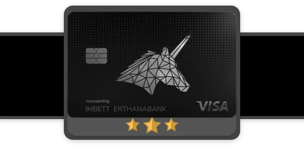 Cred.ai card icon on a black background